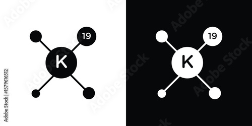 Potassium icon collection. Flat illustration of vector icon