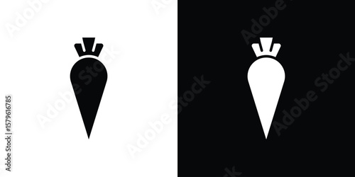 Pastry bag icon collection. Flat illustration of vector icon