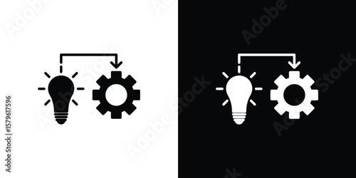 Implementation icon collection. Flat illustration of vector icon