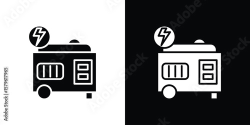 Generator icon collection. Flat illustration of vector icon