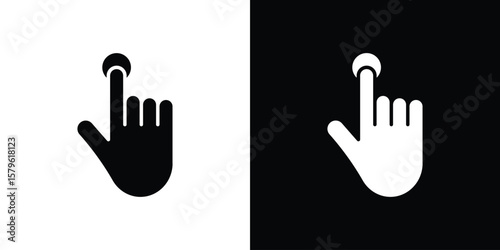 Finger control icon collection. Flat illustration of vector icon
