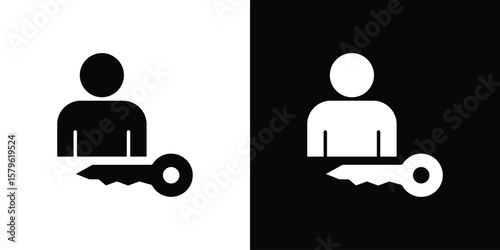 Authentication icon collection. Flat illustration of vector icon