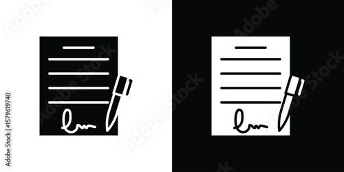 Agreement icon collection. Flat illustration of vector icon