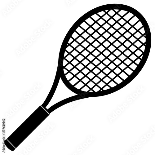 Tennis racket vector, a modern tennis racket art design, a black vector of a tennis racket, a simple tennis racket art, a tennis racket isolated