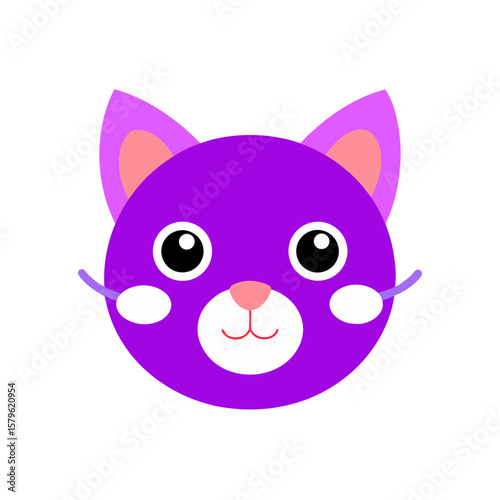 Cat with pacifier sweet kitten baby theme Line Art Vector illustration