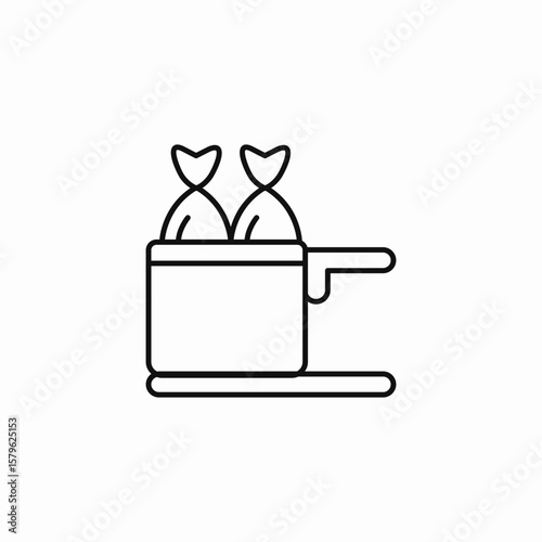 fishing creel icon sign vector