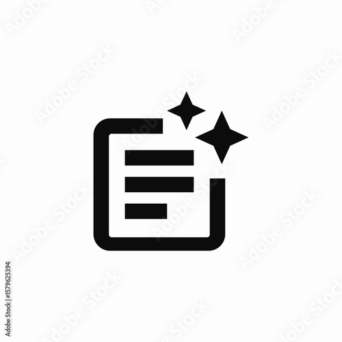 highlighted text icon sign vector