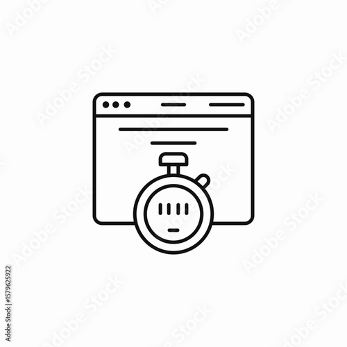 website speed icon sign vector