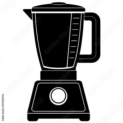 Kitchen blender vector, a kitchen blender art design, vector of a blender, simple blender art, a simple blender isolated