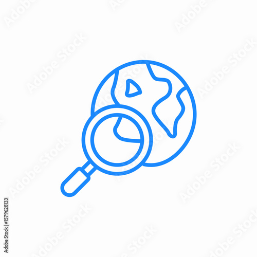 global research icon sign vector