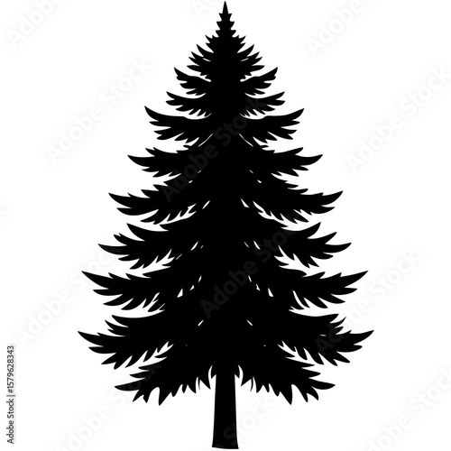 Pine tree vector, a pine tree art design, vector of a pine tree, pine tree art, a pine tree isolated