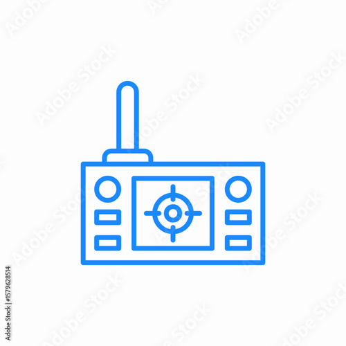 remote control icon sign vector