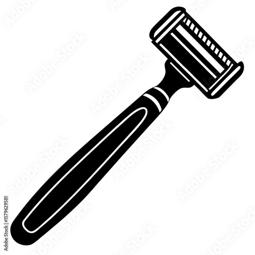 Shaving razor icon vector, a Shaving razor silhouette, Vector of razor art, a razor black silhouette vector isolated