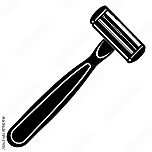 Shaving razor icon vector, a Shaving razor silhouette, Vector of razor art, a razor black silhouette vector isolated