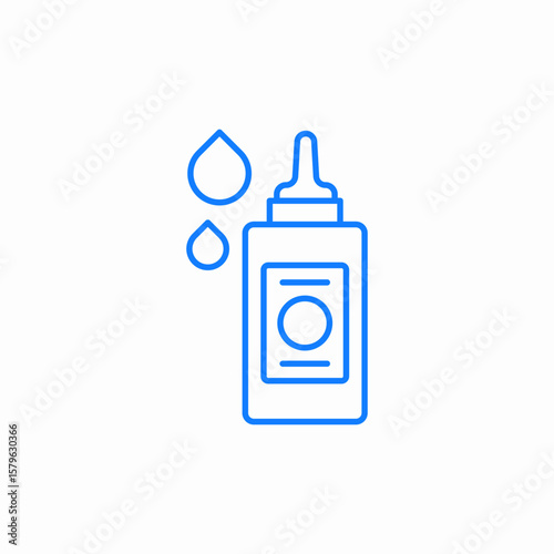 glue bottle icon sign vector