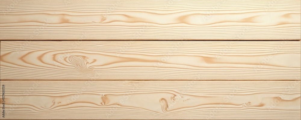 Fototapeta premium Light wood planks with natural grain pattern offer a clean, blank surface. This light wood texture, possibly pine or beech, provides a warm, neutral backdrop for design projects.