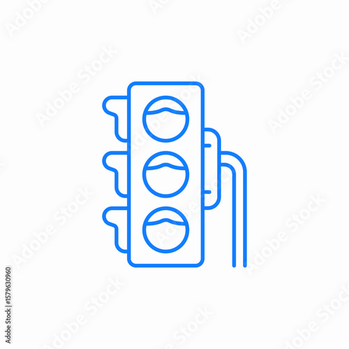 traffic light icon sign vector