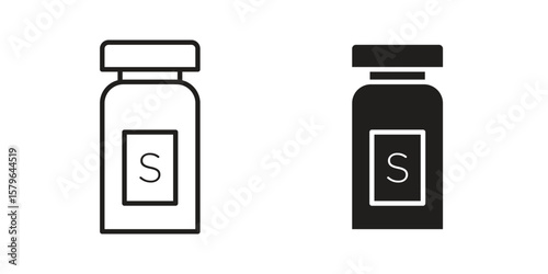 Solvent icon vector modern flat and stroke designs