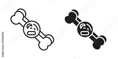 Multiple myeloma icon vector modern flat and stroke designs