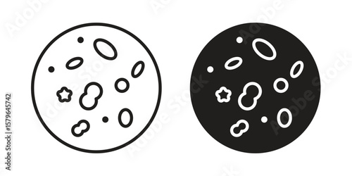 Leukemia icon vector modern flat and stroke designs