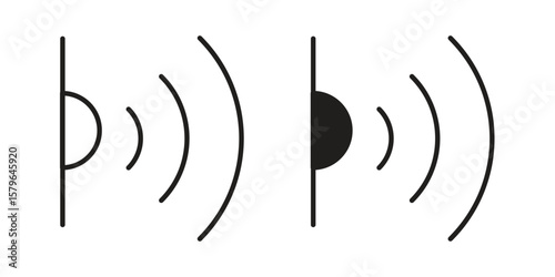 Infrared icon vector modern flat and stroke designs