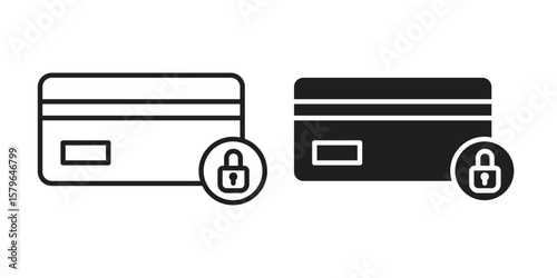 Credit limit icon vector modern flat and stroke designs