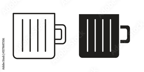 Beer icon vector modern flat and stroke designs