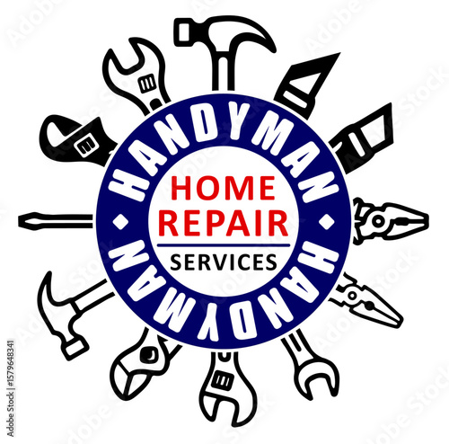 A logo for a handyman home repair services