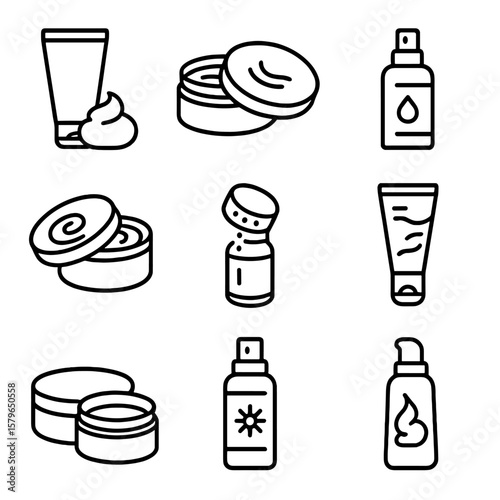 Texture control hair vector shine icon styling spray pomade edge tin
