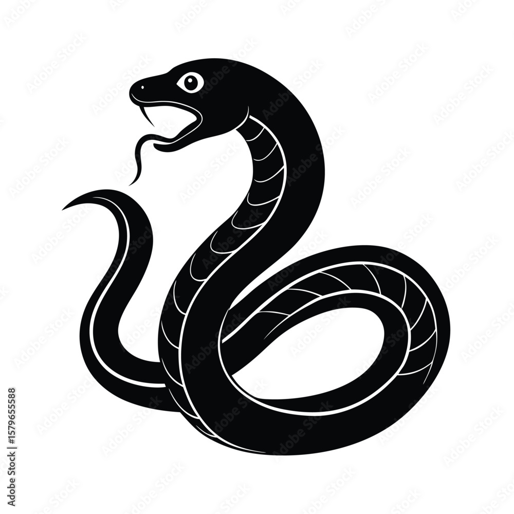 Obraz premium viper vector illustration