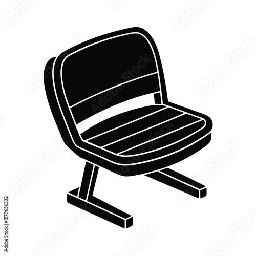 stadium seat isolated on white