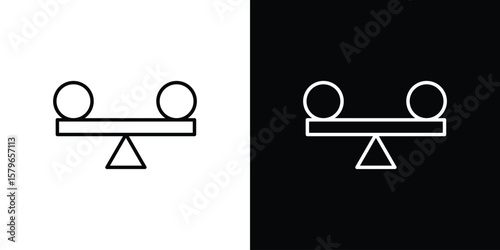 Stability icon in trendy stroke liner style. Set of Website icon vector.