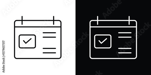 Reservation icon in trendy stroke liner style. Set of Website icon vector.