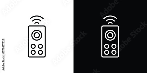 Remote control icon in trendy stroke liner style. Set of Website icon vector.