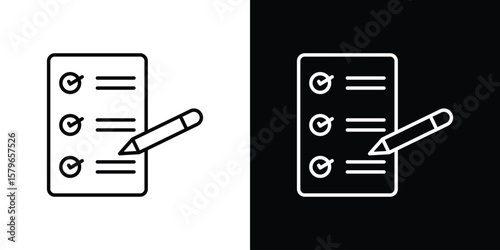 Requirements icon in trendy stroke liner style. Set of Website icon vector.