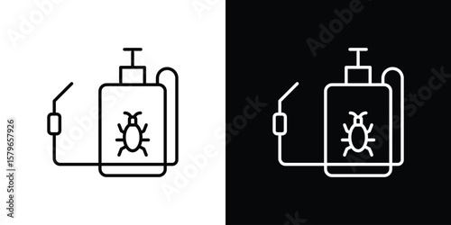 Pesticide icon in trendy stroke liner style. Set of Website icon vector.