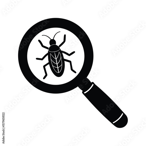 vector illustration of magnifying glass