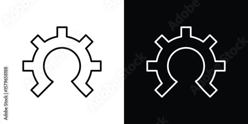 Open source icon in trendy stroke liner style. Set of Website icon vector.