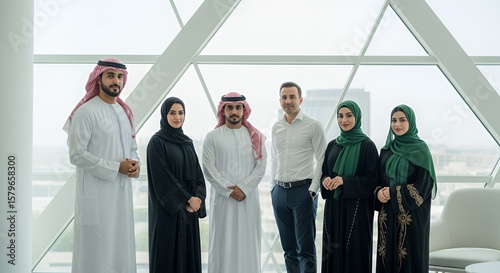 Successful Emirati Business Team Portrait