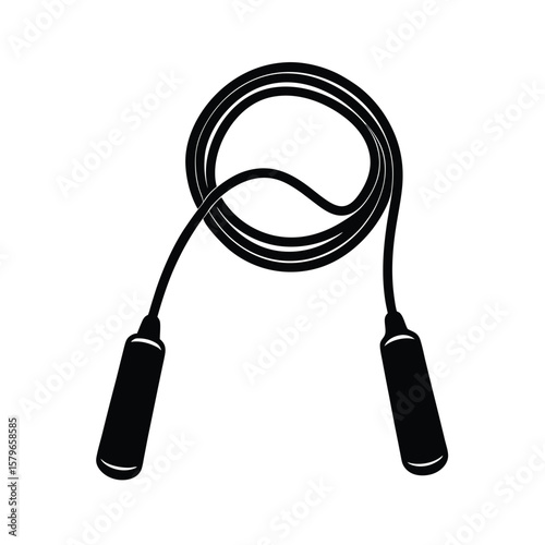  jump rope on white background