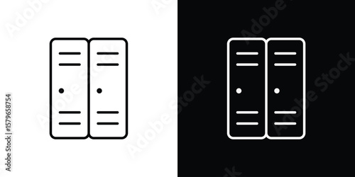 Locker icon in trendy stroke liner style. Set of Website icon vector.