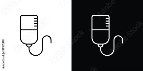 Intravenous icon in trendy stroke liner style. Set of Website icon vector.