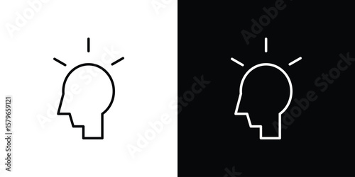 Intention icon in trendy stroke liner style. Set of Website icon vector.