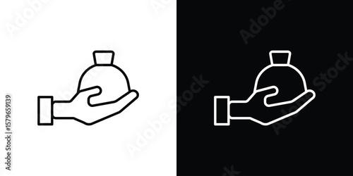 Inheritance law icon in trendy stroke liner style. Set of Website icon vector.