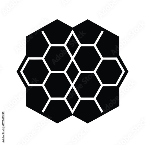 vector illustration of a honeycomb