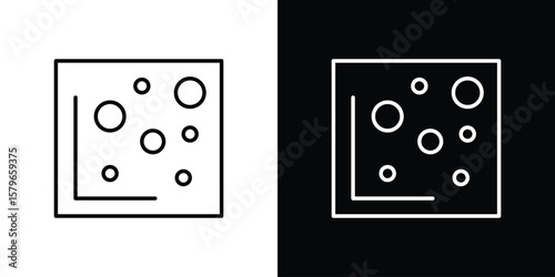 Heat Map icon in trendy stroke liner style. Set of Website icon vector.