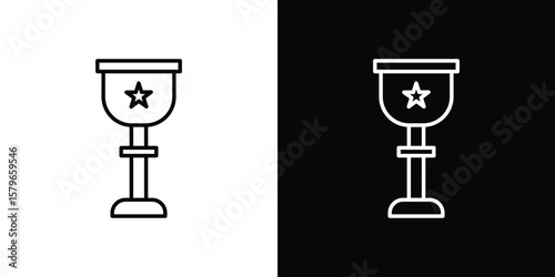 Goblet icon in trendy stroke liner style. Set of Website icon vector.