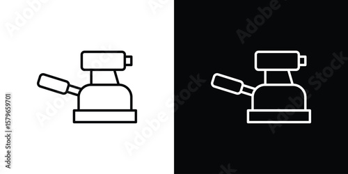 Floor sanding machine icon in trendy stroke liner style. Set of Website icon vector.