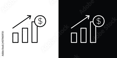 Fiscal policy icon in trendy stroke liner style. Set of Website icon vector.