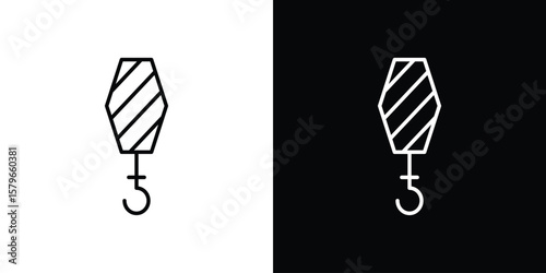 Crane icon in trendy stroke liner style. Set of Website icon vector.
